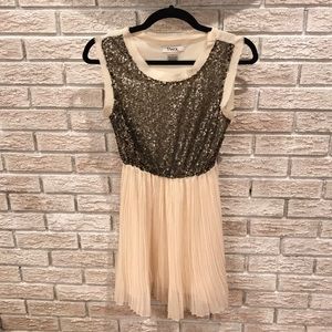 Brand new, never worn, small cream sequin dress.